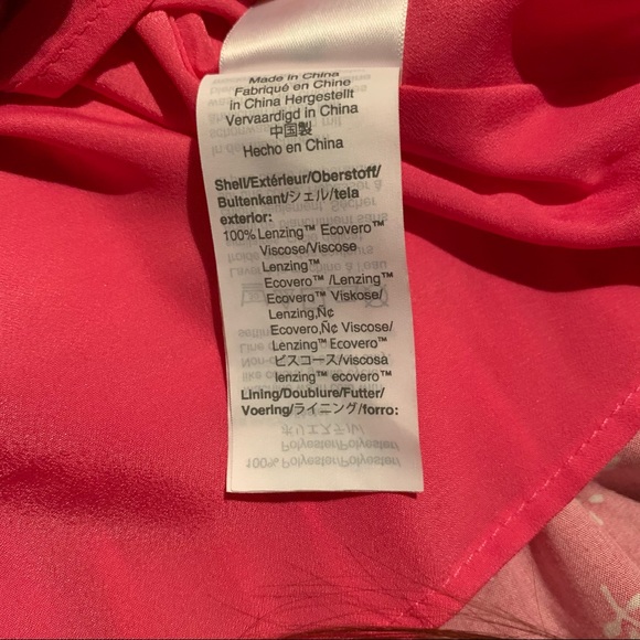 J. Crew pink v-neck floral ruffle dress - Picture 8 of 11